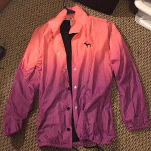 VS pink ombré windbreaker good condition